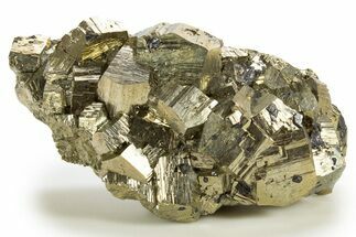Gleaming Pyrite Crystal Cluster - Peru #329308