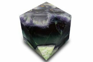 Polished Colorful Fluorite Octahedron - China #328795