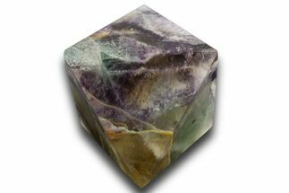 Polished Colorful Fluorite Octahedron - China #328801