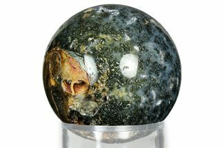 Colorful Polished Marcasite Agate Sphere - Indonesia #330214