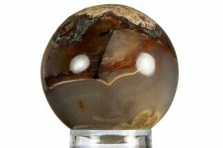 Colorful Polished Banded Agate Sphere #330204