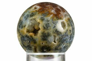 Colorful Polished Marcasite Agate Sphere - Indonesia #330225