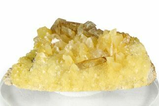 Honey Colored Barite Crystals on Fluorescent Calcite - Elk Creek #330349