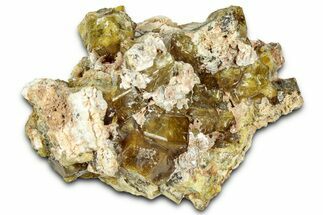 Yellow Andradite-Grossular Garnet Cluster with Clinochlore - Mali #330491