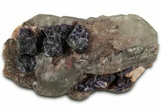 Purple Fluorite Cluster on Smoky Quartz Crystal - Colorado #330466