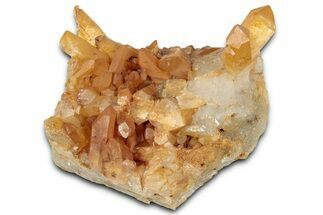 Tangerine Quartz Crystal Cluster - Brazil #328930