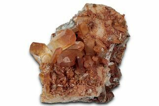 Tangerine Quartz Crystal Cluster - Brazil #328945