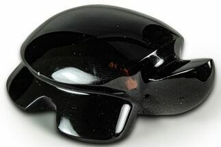 Polished Sheen Obsidian Turtle - California #331600