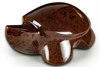 Polished Cinnamon (Mahogany) Obsidian Turtle - Oregon #331580