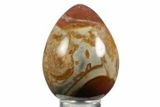 Polished Polychrome Jasper Egg - Madagascar #331735