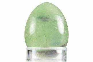 Polished Purple and Green Fluorite Egg - Fluorescent! #331760