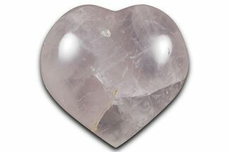 Polished Rose Quartz Heart - Madagascar #333904