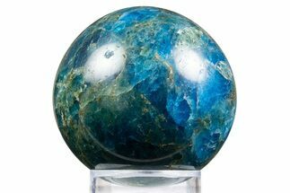 Bright Blue Apatite Sphere - Madagascar #334020