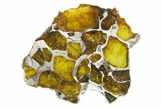 Polished Imilac Pallasite Meteorite ( g) Slice #334658