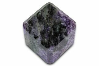 Polished Purple Charoite Cube - Siberia #335595