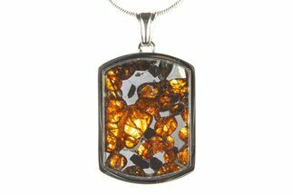 Sericho Pallasite Dog Tag Meteorite Pendant - Kenya #336116