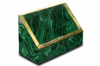 Wide Malachite Business Card Holder - DR Congo #335722