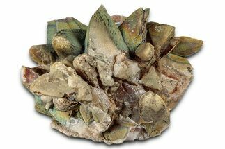 Iridescent Scalenohedral Calcite Crystal Cluster - Moldova #336382