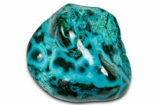 Vibrant Polished Malachite with Chrysocolla - DR Congo #336808
