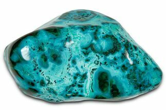 Vibrant Polished Malachite with Chrysocolla - DR Congo #336825