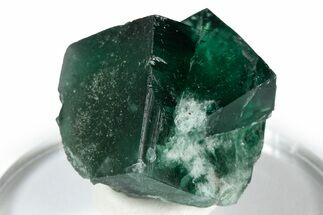 Fluorescent Green Fluorite Twins - Diana Maria Mine, England #337501