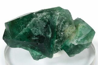 Fluorescent Green Fluorite Twins - Diana Maria Mine, England #337515