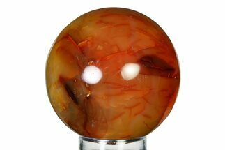 Colorful Carnelian Agate Sphere - Madagascar #337249