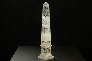 Polished Clear Quartz Obelisk - Madagascar #337667
