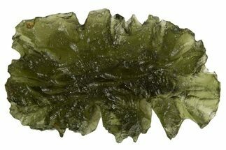 Green Moldavite Tektite ( g) - Besednice, Czech Republic #337745