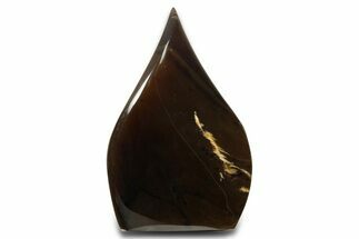 Polished Indonesian Blue Amber Flame #338017