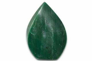Polished Jade (Nephrite) Flame - Afghanistan #337985