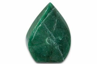 Polished Jade (Nephrite) Flame - Afghanistan #337988