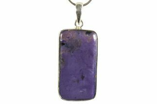 Siberian Charoite Pendant (Necklace) - Sterling Silver #339685