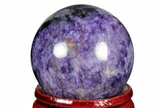 Polished Purple Charoite Sphere - Siberia #337962