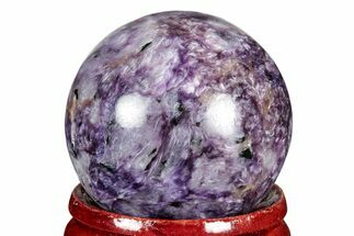 Polished Purple Charoite Sphere - Siberia #337967