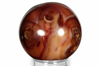 Colorful Carnelian Agate Sphere - Madagascar #341644