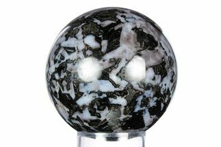 Polished, Indigo Gabbro Sphere - Madagascar #341835