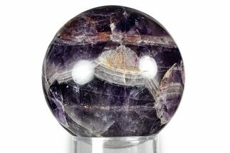 Polished Amethyst Sphere With Hematite Inclusions #342120