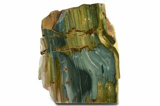 Free-Standing, Gary Green Jasper (Larsonite) Bog Wood - Oregon #334796