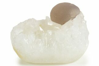 Botryoidal Purple Fluorite on Quartz - India #342379