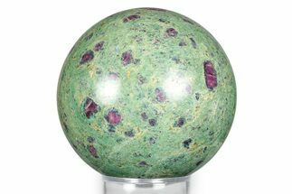 Polished Sphere Of Rubies In Fuchsite - India #342982
