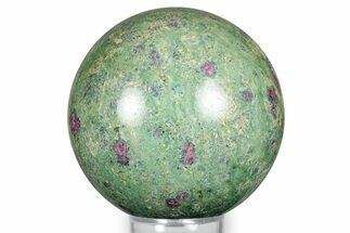 Polished Sphere Of Rubies In Fuchsite - India #342997