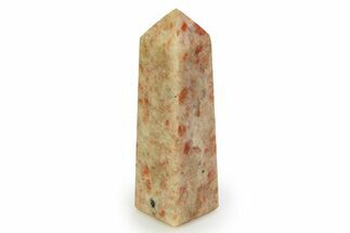 Polished Peach Sunstone Tower - India #343119