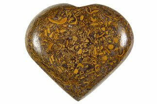 Polished Miriam Jasper Heart - India #343132