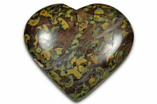 Polished Fruit Jasper Heart- India #343149