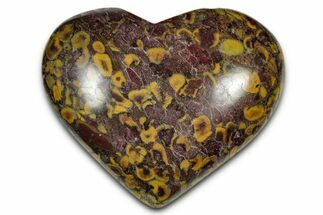 Polished Fruit Jasper Heart- India #343156