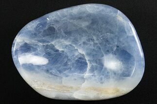 Polished Blue Calcite Bowl - Madagascar #343212