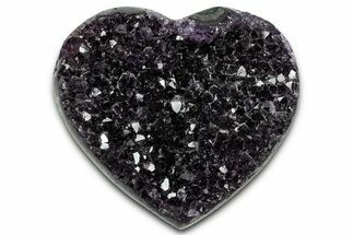 Dark Purple Amethyst Heart - Uruguay #343705