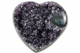 Dark Purple Amethyst Heart - Uruguay #343709