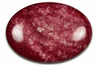Vibrant Polished Thulite Stone - Trondheim, Norway #343905